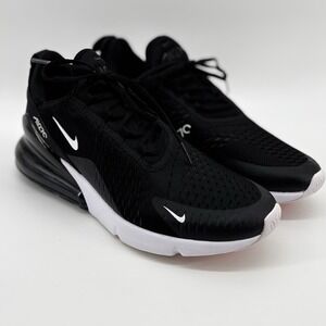 Nike Air Max 270 9.5 Black White Red Men's Low Top Athletic Sneaker AH8050-002